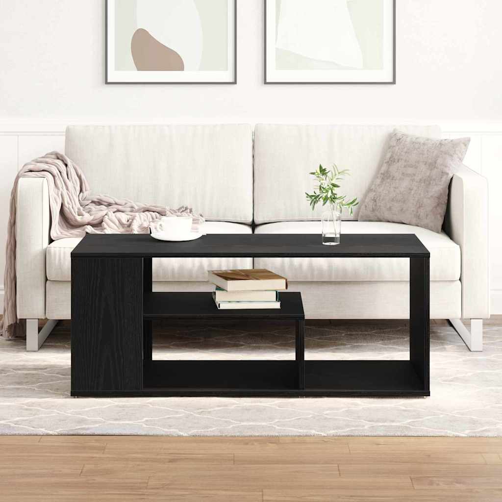 Kaffebord Svart Eik 100 X 50 X 40 Cm Konstruert Tre