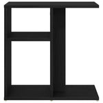 Sidetabell Svart Eik 50 X 30 X 50 Cm Konstruert Tre