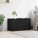 Lagringsboks Svart Eik 84 X 42 X 46 Cm Konstruert Tre