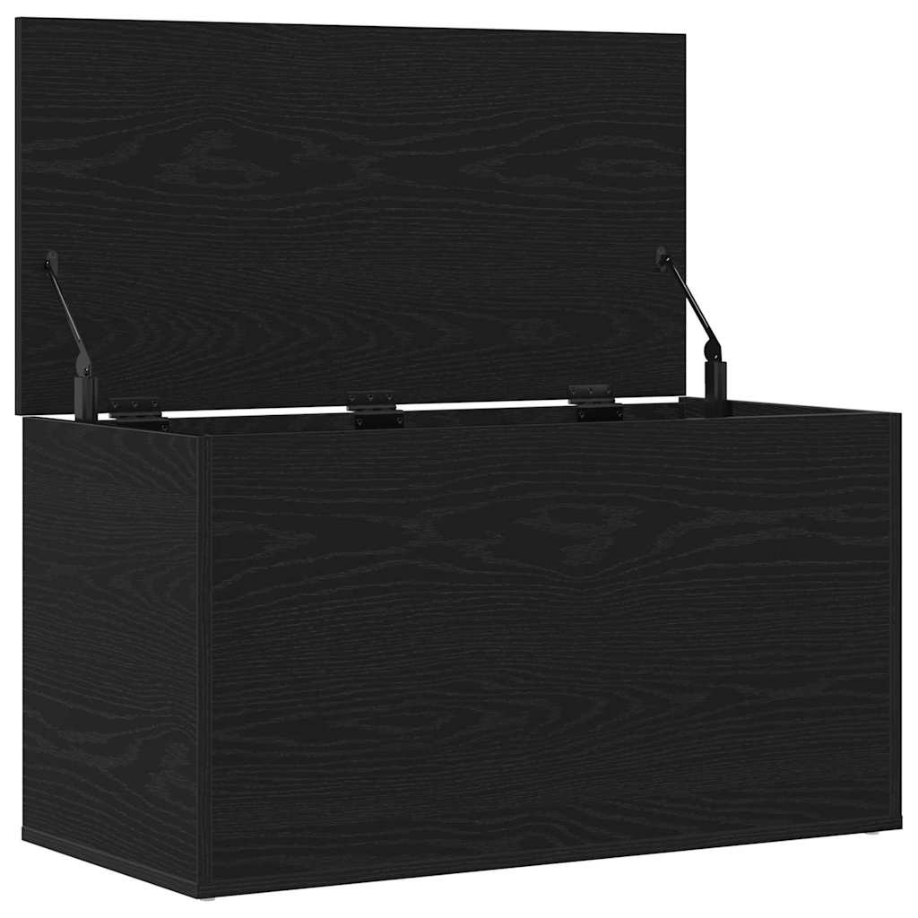 Lagringsboks Svart Eik 84 X 42 X 46 Cm Konstruert Tre