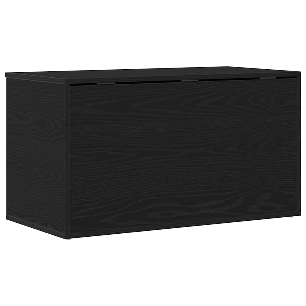 Lagringsboks Svart Eik 84 X 42 X 46 Cm Konstruert Tre