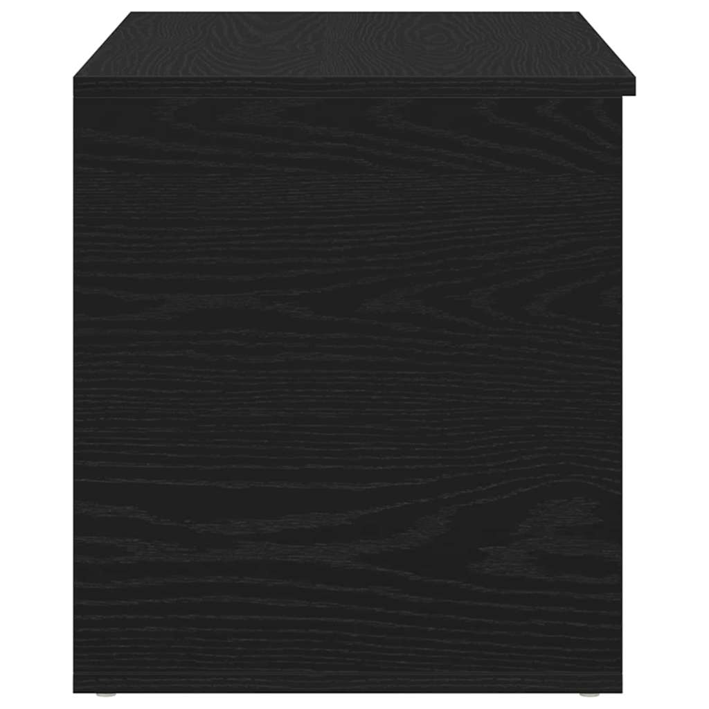 Lagringsboks Svart Eik 84 X 42 X 46 Cm Konstruert Tre
