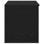 Lagringsboks Svart Eik 84 X 42 X 46 Cm Konstruert Tre