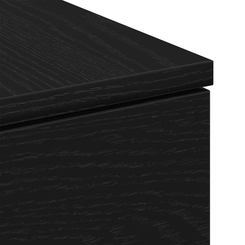 Kaffebord Svart Eik 90 X 60 X 31 Cm Konstruert Tre
