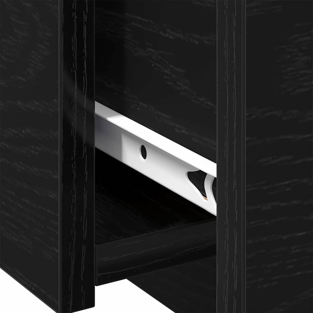 Kaffebord Svart Eik 90 X 60 X 31 Cm Konstruert Tre
