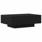 Kaffebord Svart Eik 90 X 60 X 31 Cm Konstruert Tre
