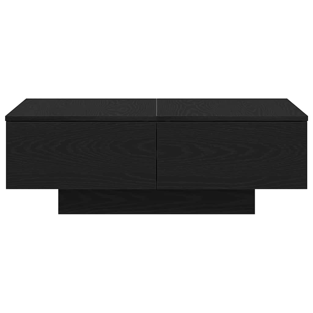 Kaffebord Svart Eik 90 X 60 X 31 Cm Konstruert Tre