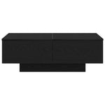Kaffebord Svart Eik 90 X 60 X 31 Cm Konstruert Tre