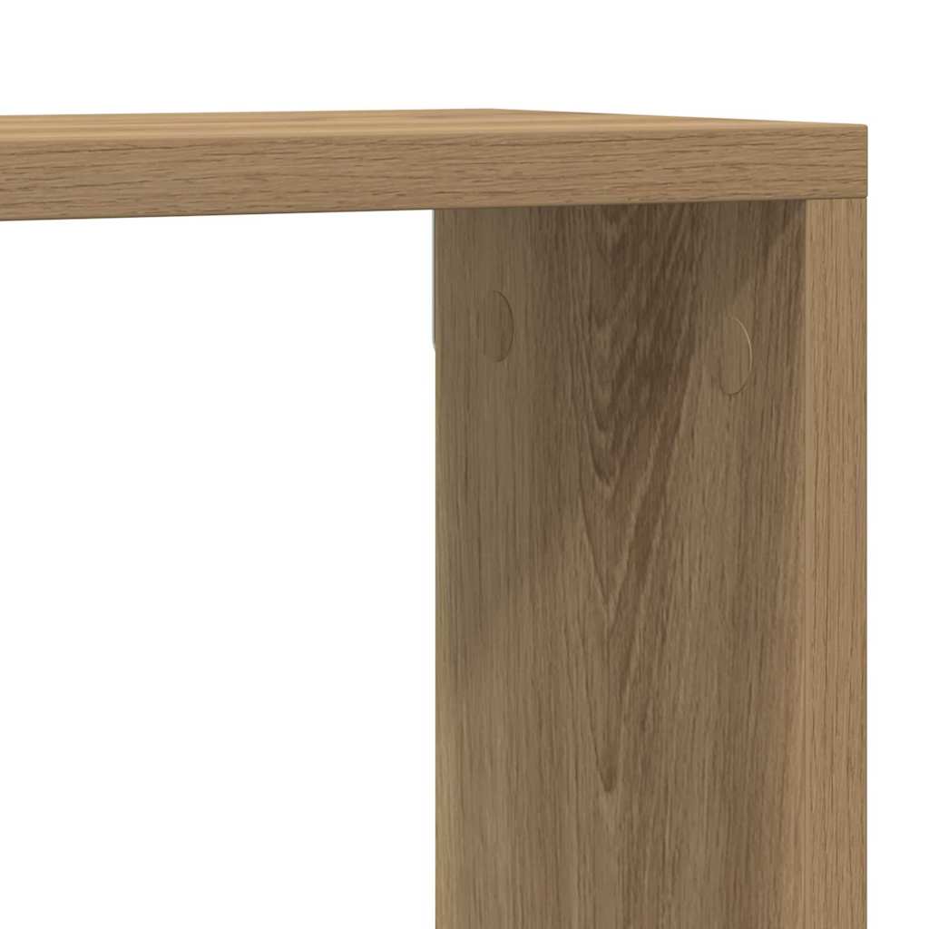 Vegghyller 4 Pcs Kunstnerisk Eik 80 X 15 X 26 Cm Konstruert Tre