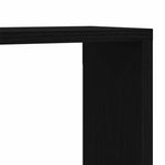 Vegghyller 2 Pcs Svart Eik 80 X 15 X 26 Cm Konstruert Tre