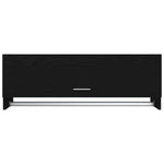 Garderobeskap Svart Eik 100 X 32,5 X 35 Cm Konstruert Tre