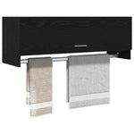 Garderobeskap Svart Eik 100 X 32,5 X 35 Cm Konstruert Tre