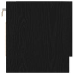 Garderobeskap Svart Eik 100 X 32,5 X 35 Cm Konstruert Tre
