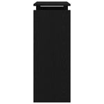 Konsollbord Svart Eik 80 X 30 X 80 Cm Konstruert Tre