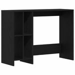 Skrivebord Svart Eik 102,5 X 35 X 75 Cm Konstruert Tre