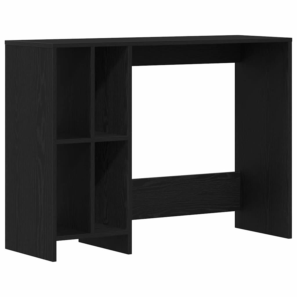 Skrivebord Svart Eik 102,5 X 35 X 75 Cm Konstruert Tre