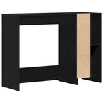 Skrivebord Svart Eik 102,5 X 35 X 75 Cm Konstruert Tre