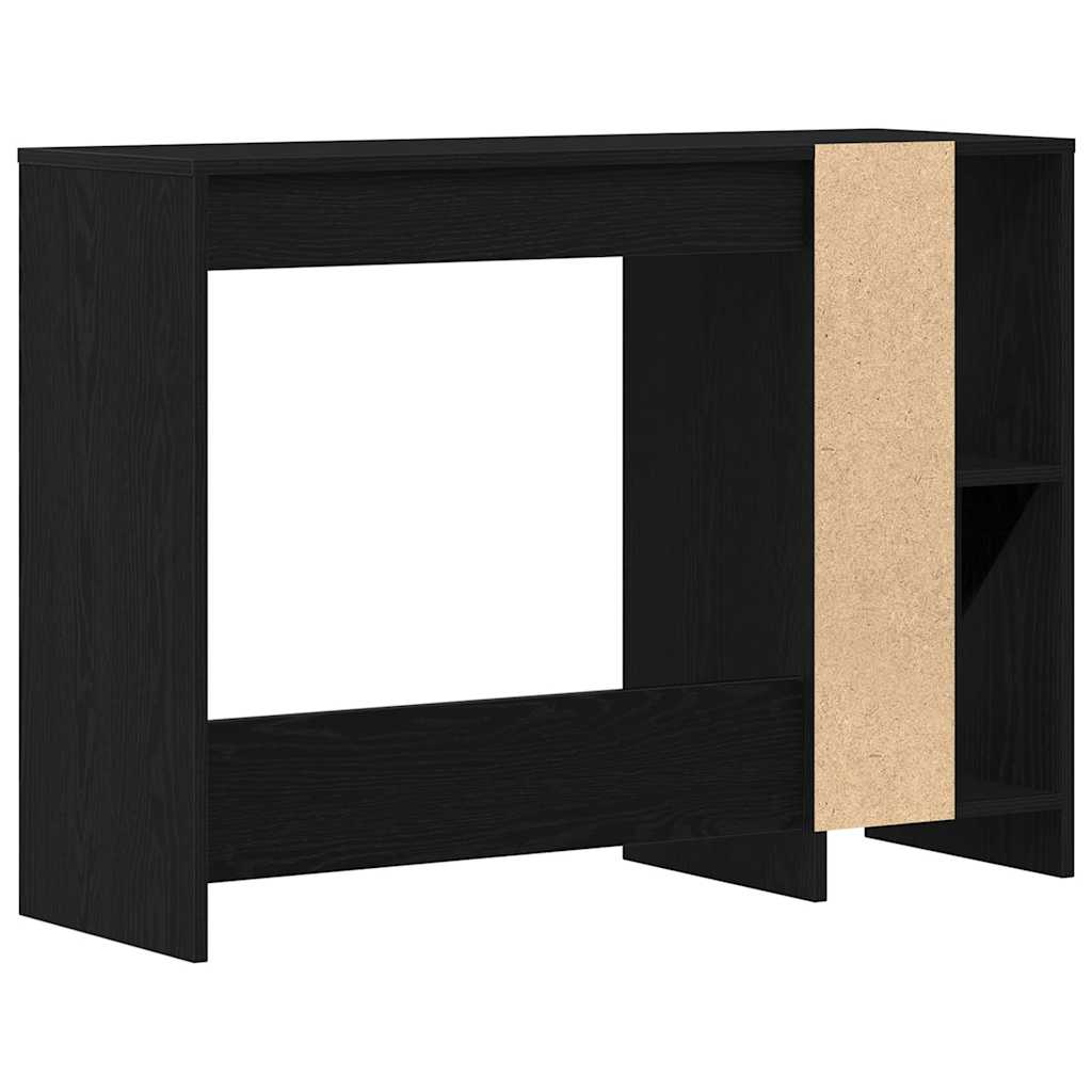 Skrivebord Svart Eik 102,5 X 35 X 75 Cm Konstruert Tre