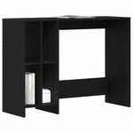 Skrivebord Svart Eik 102,5 X 35 X 75 Cm Konstruert Tre