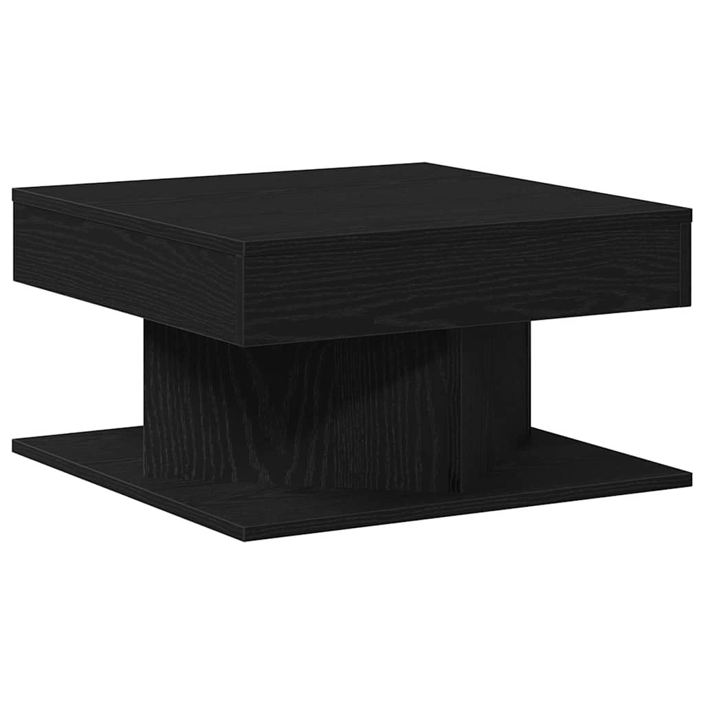 Kaffebord Svart Eik 57 X 57 X 30 Cm Konstruert Tre