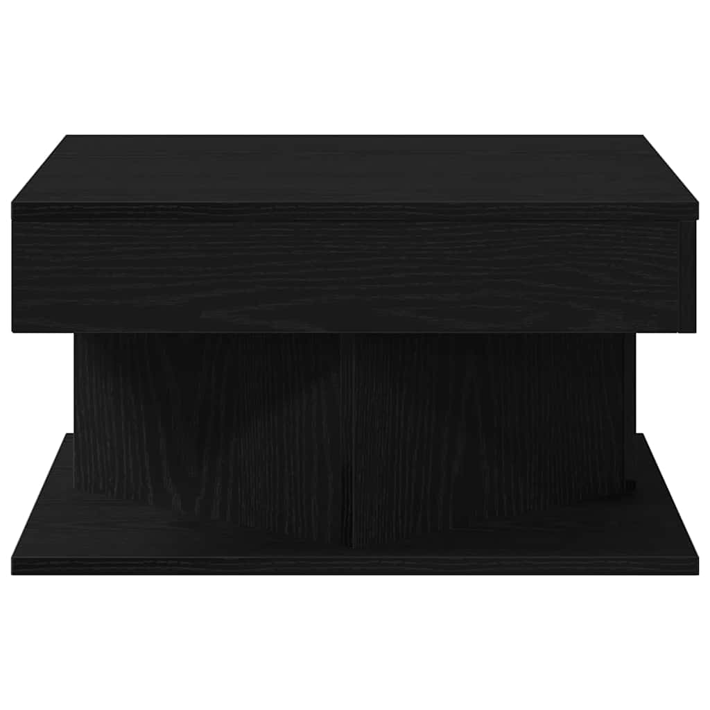 Kaffebord Svart Eik 57 X 57 X 30 Cm Konstruert Tre