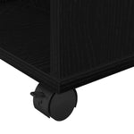 Oppbevaringsskap Svart Eik 60 X 53 X 72,5 Cm Konstruert Tre