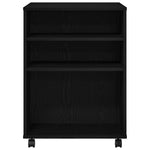 Oppbevaringsskap Svart Eik 60 X 53 X 72,5 Cm Konstruert Tre