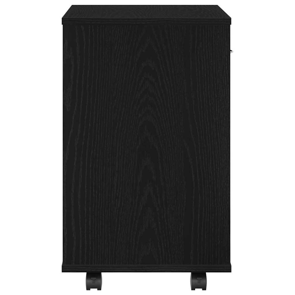 Oppbevaringsskap Svart Eik 46 X 36 X 59 Cm Konstruert Tre