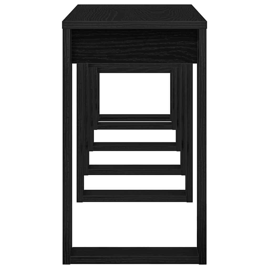 Nesting Bord 3 Pcs Svart Eik 61 X 28 X 47 Cm Konstruert Tre