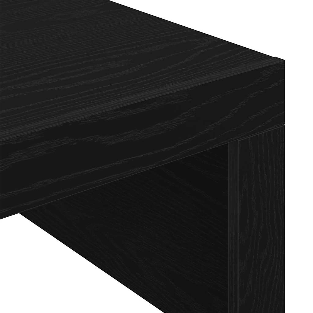 Kaffebord Svart Eik 100 X 100 X 35 Cm Konstruert Tre