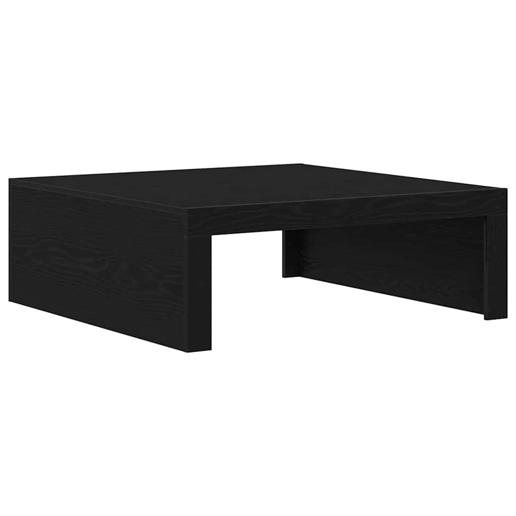 Kaffebord Svart Eik 100 X 100 X 35 Cm Konstruert Tre