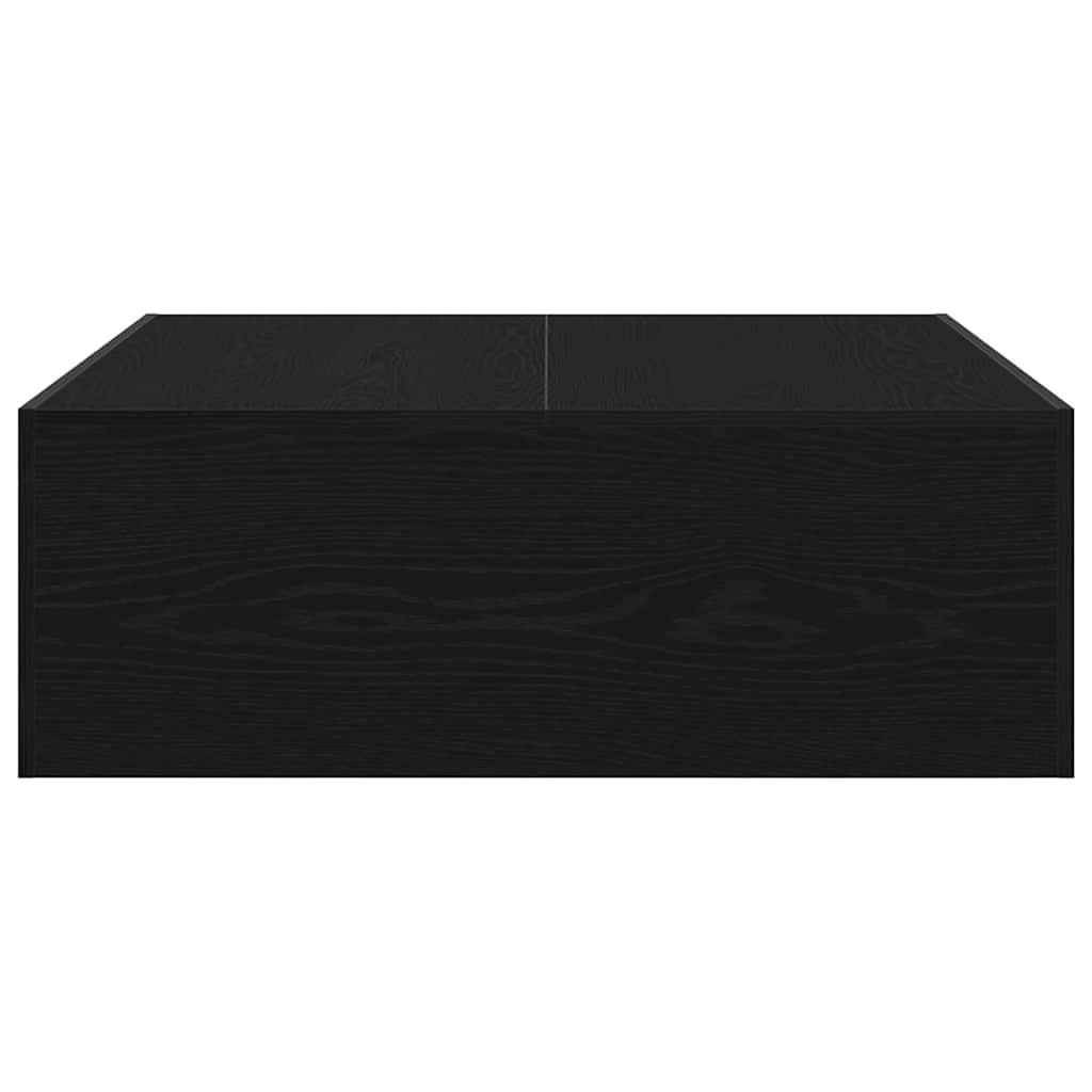 Kaffebord Svart Eik 100 X 100 X 35 Cm Konstruert Tre