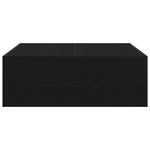 Kaffebord Svart Eik 100 X 100 X 35 Cm Konstruert Tre