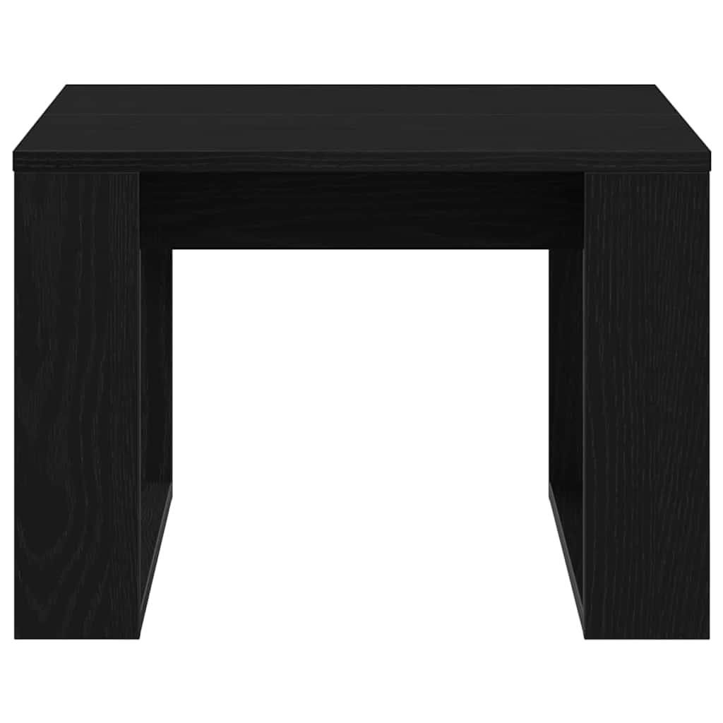 Kaffebord Svart Eik 50 X 50 X 35 Cm Konstruert Tre