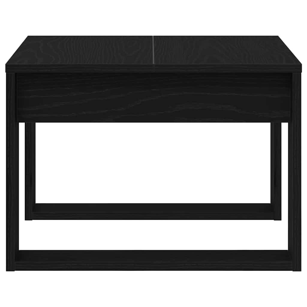 Kaffebord Svart Eik 50 X 50 X 35 Cm Konstruert Tre