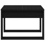 Kaffebord Svart Eik 50 X 50 X 35 Cm Konstruert Tre