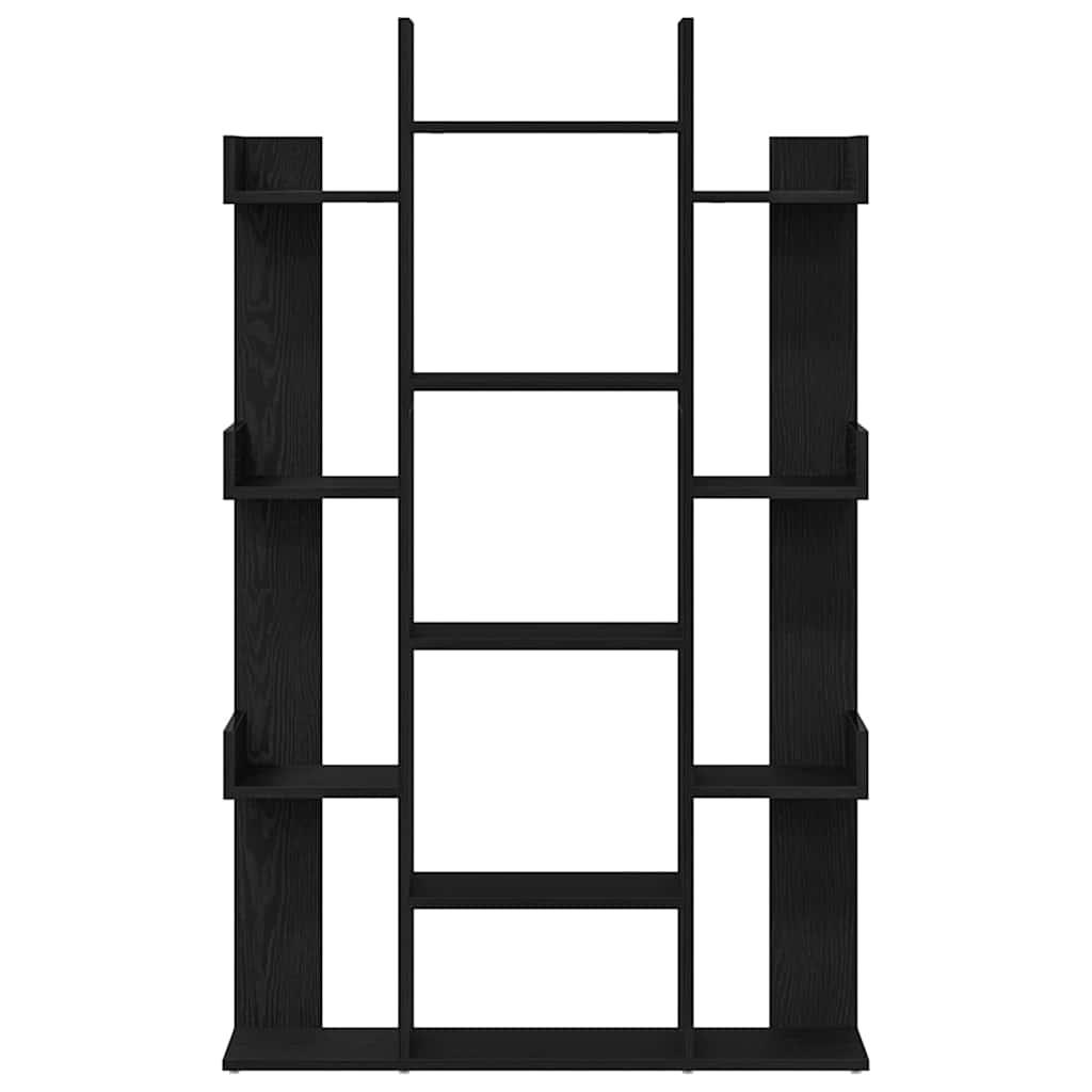 Bokhylle Svart Eik 86 X 25,5 X 140 Cm Konstruert Tre