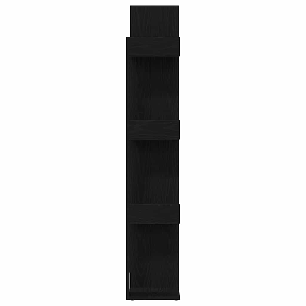 Bokhylle Svart Eik 86 X 25,5 X 140 Cm Konstruert Tre