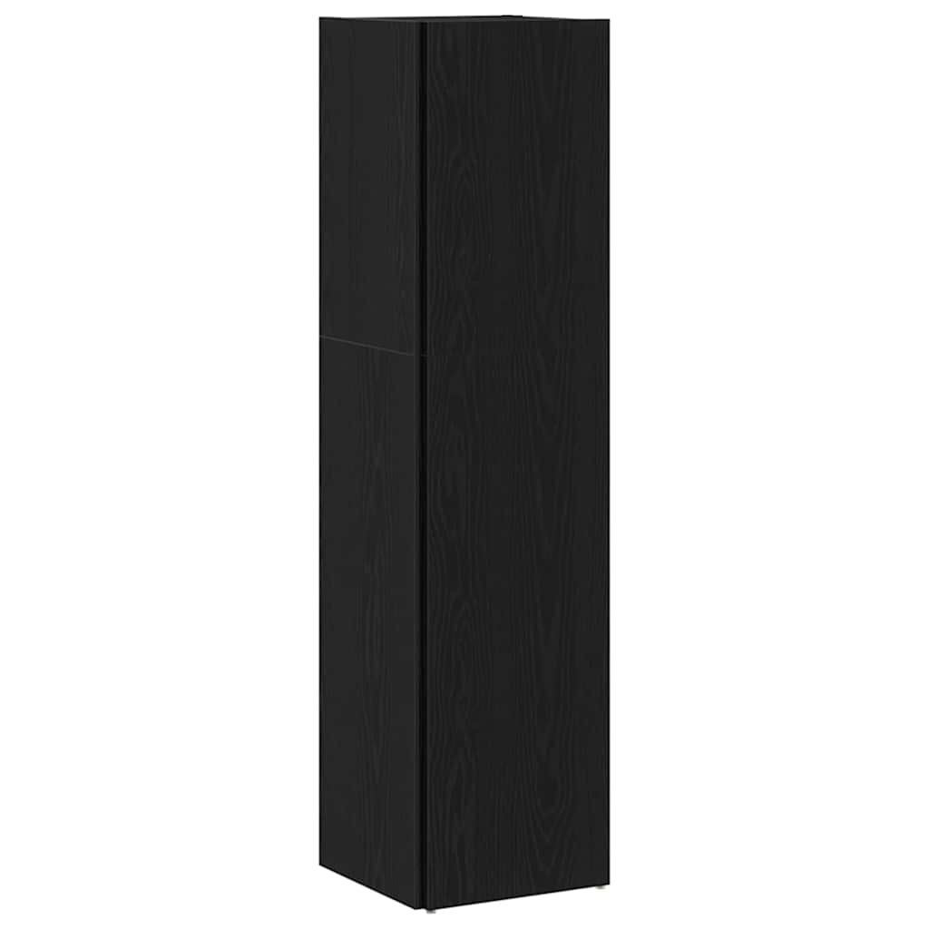Krokhyller Svart Eik 33 X 33 X 132 Cm Konstruert Tre