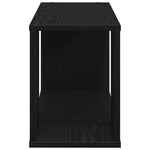 Tv-Benksett Svart Eik 80 X 24 X 32 Cm Konstruert Tre