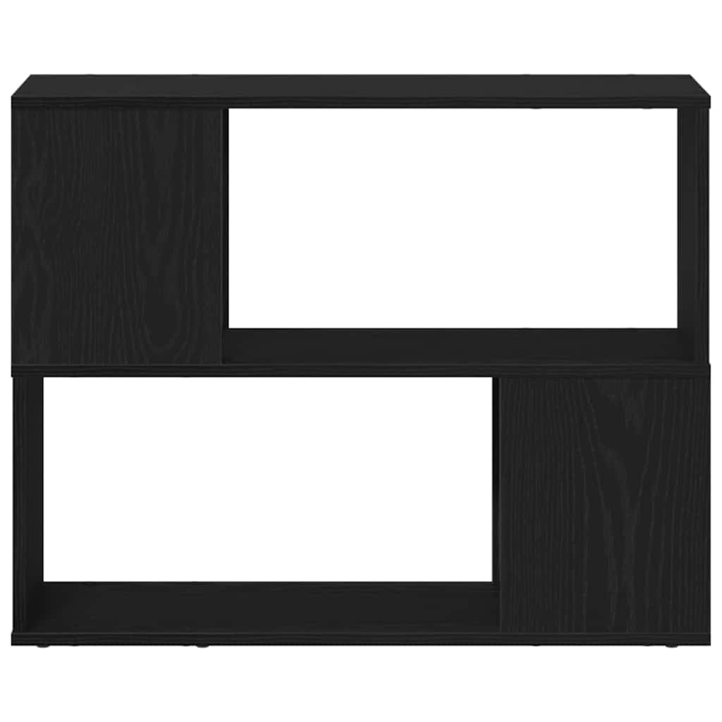 Tv-Benksett Svart Eik 80 X 24 X 63 Cm Konstruert Tre