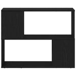 Tv-Benksett Svart Eik 80 X 24 X 63 Cm Konstruert Tre