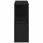 Tv-Benksett Svart Eik 80 X 24 X 63 Cm Konstruert Tre