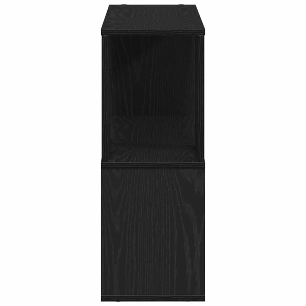 Tv-Benksett Svart Eik 80 X 24 X 63 Cm Konstruert Tre