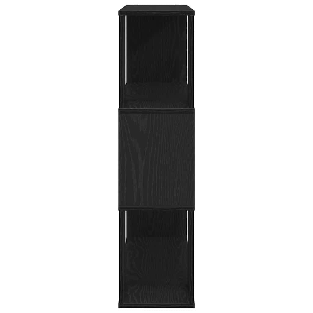 Tv-Benksett Svart Eik 100 X 24 X 94 Cm Konstruert Tre