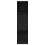 Tv-Benksett Svart Eik 100 X 24 X 94 Cm Konstruert Tre