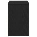 Skobenk Med Hylle Svart Eik 60 X 30 X 45 Cm Konstruert Tre