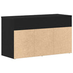 Skobenk Med Hylle Svart Eik 80 X 30 X 45 Cm Konstruert Tre