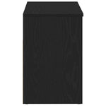 Skobenk Med Hylle Svart Eik 80 X 30 X 45 Cm Konstruert Tre