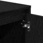 Tv-Skap Svart Eik 102 X 37,5 X 52,5 Cm Konstruert Tre